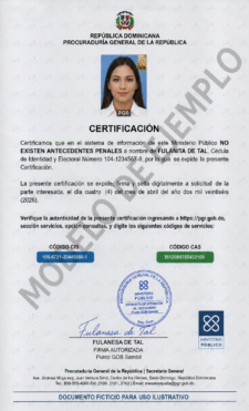 CERTIFICACIÓN (HASTA 29 LÍNEAS)