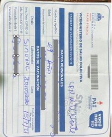 TARJETA VACUNA COVID-19